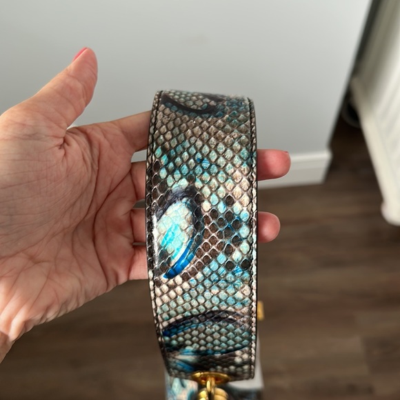 NWT Michael Kors Collection Hand Painted Python Bag - Picture 3 of 10